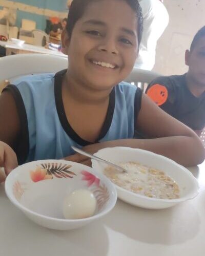 boy eating breakfast 3