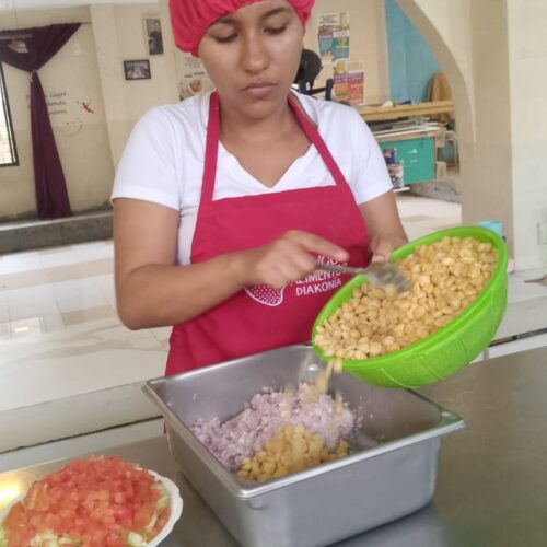 kitchen volunteer woman